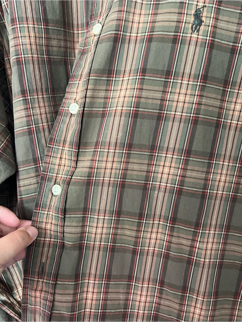 Vintage Ralph Lauren Plaid Stripe Long Sleeve Button Down Shirt Lot Of 4 XXL XL - Picture 8 of 10